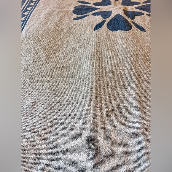 Cottage core 90's woven cotton throw blanket - Picture 5 of 5